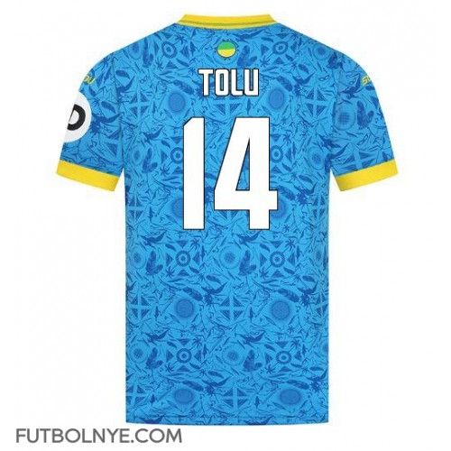 Camiseta Wolves Tolu Arokodare #14 Tercera Equipación 2025-26 manga corta Camiseta Wolves Tolu Arokodare #14 Tercera Equipación 2025-26 manga corta